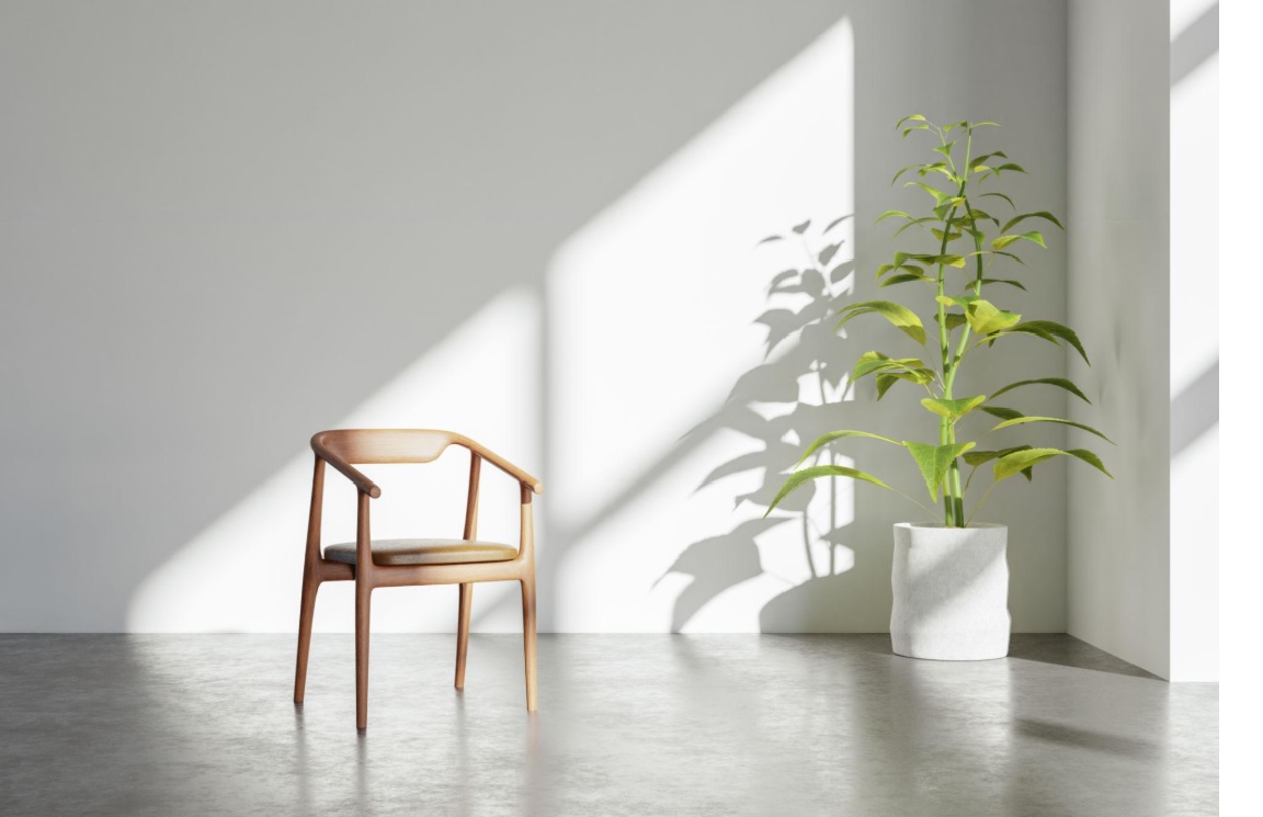 Pusty pokój z wpadającym światłem z okna — symbol pustki i poszukiwania sensu w trzeźwieniu.